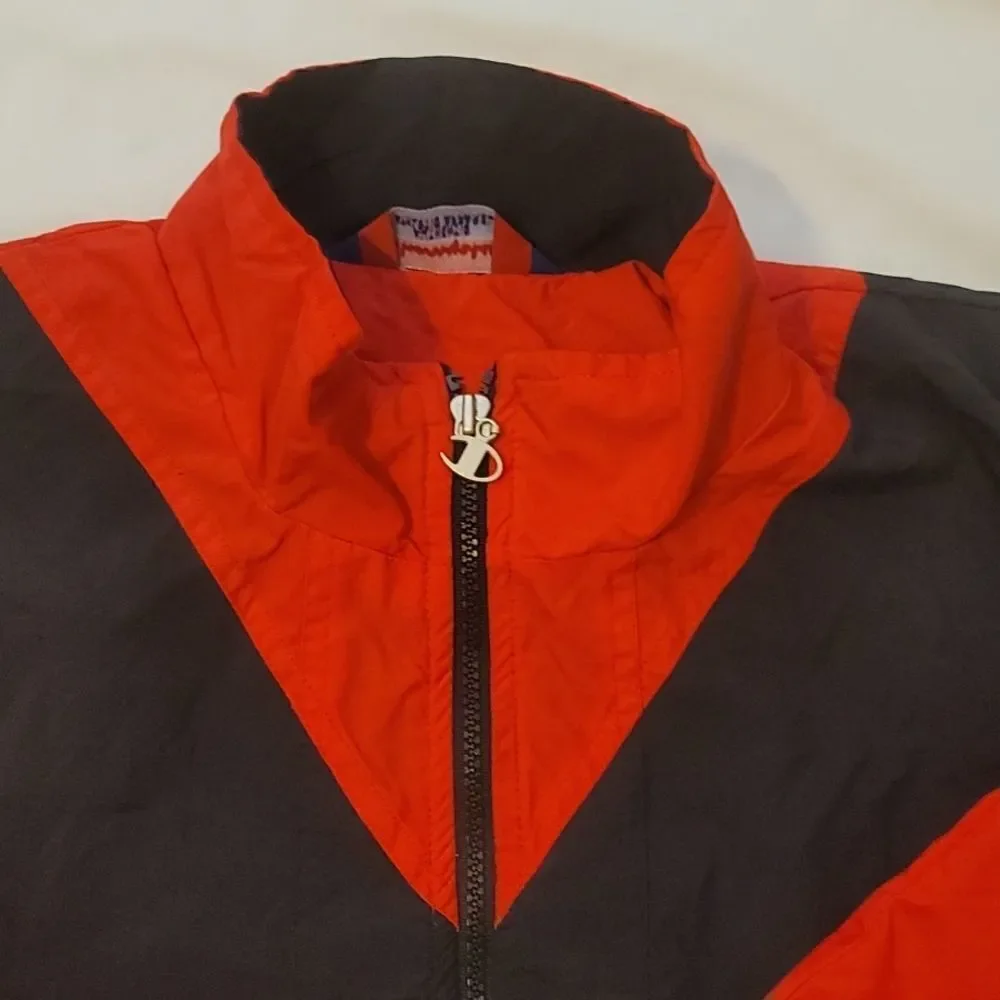 Vintage Champion Navy red wind Jacket L